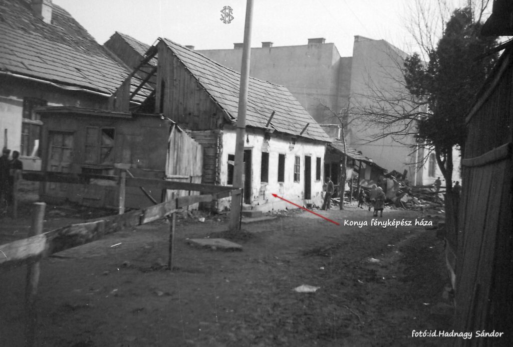 A Konya fényképész háza a Dankó utcában (fotó: id. Hadnagy Sándor)
