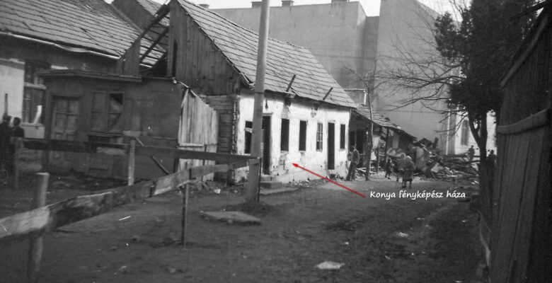 A Konya fényképész háza a Dankó utcában (fotó: id. Hadnagy Sándor)