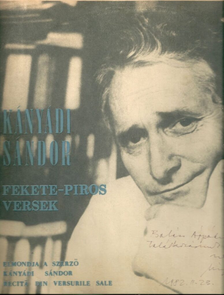 Kányádi Sándor: Fekete-piros versek – kézzel írt ajánlással