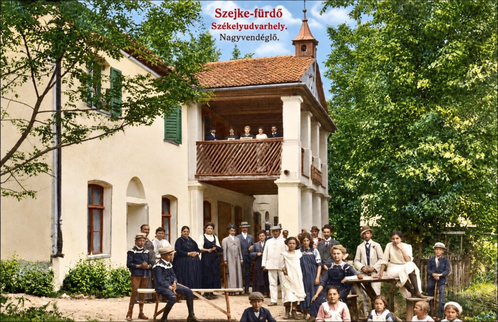 Szejkefürdő, Székelyudvarhely – a Nagyvendéglő (korabeli képeslap)